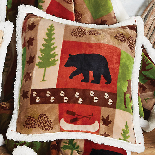 Wildlife Patch Plush Pillow