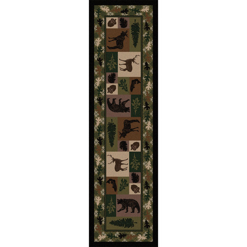 Wildlife Retreat Rug - 2 x 8