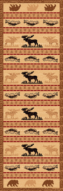 Wildlife Stripe Rug - 2 x 7