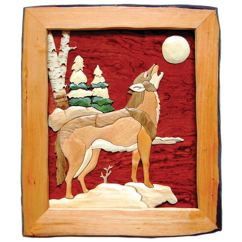Winter Howl Wood Wall Art