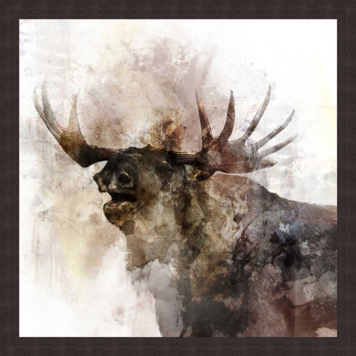 Winter Moose Canvas Art
