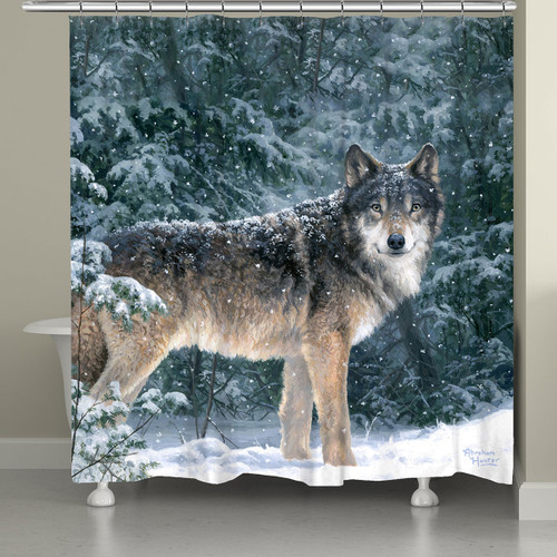 Winter Wolf Shower Curtain