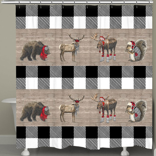 Winter Wood Life Shower Curtain