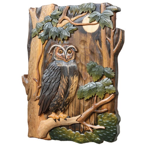 Wise Owl Wood Wall Art