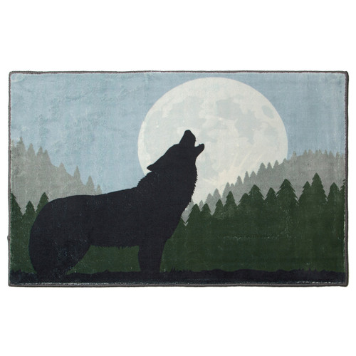 Wolf Moon Accent Rug