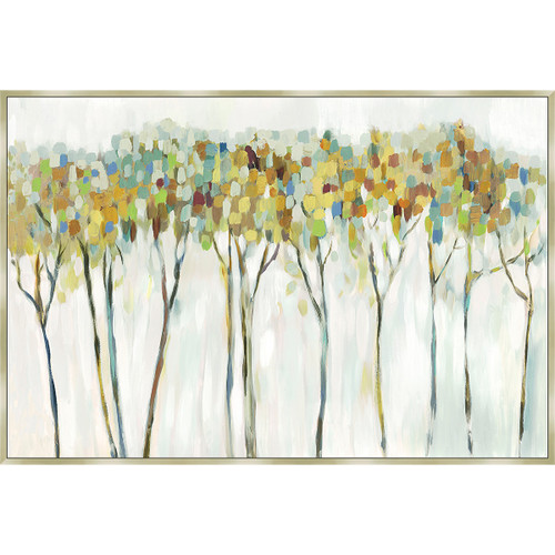 Wooded Forest Framed Canvas