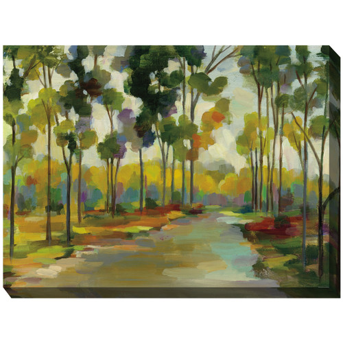 Wooded Path Outdoor Canvas Art
