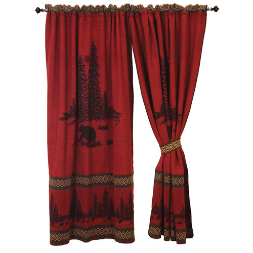 Wooded River Bear 5 Drape Set
