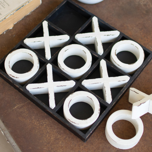 Wooden Tic-Tac-Toe Game