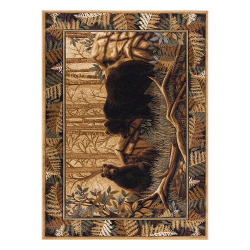 Woodland Bears Rug - 8 x 10