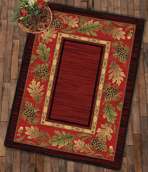 Woodlands Pinecone Rug - 4 x 5