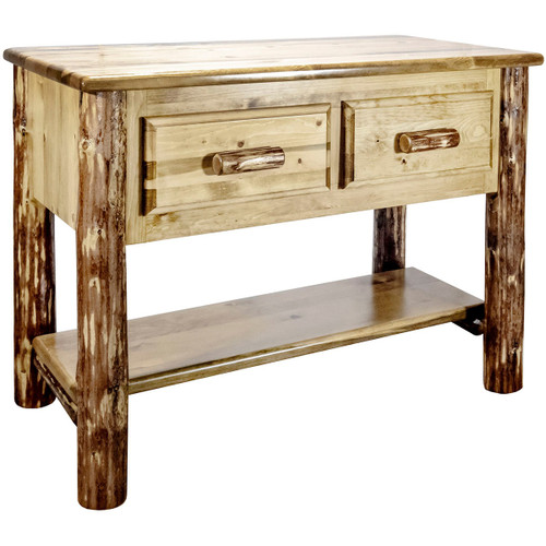 Woodsman Console Table with 2 Drawers