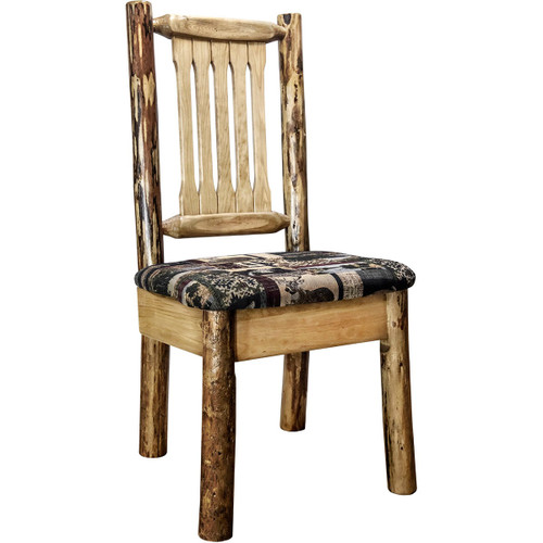 Woodsman Side Chair with Woodland Upholstered Seat