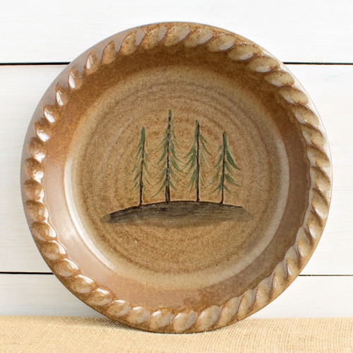 Northwoods Pine Trees Pie Plate - OVERSTOCK