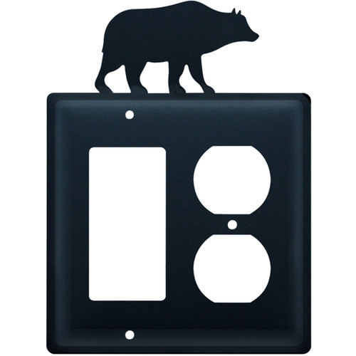 Wrought Iron Bear GFI & Outlet Cover