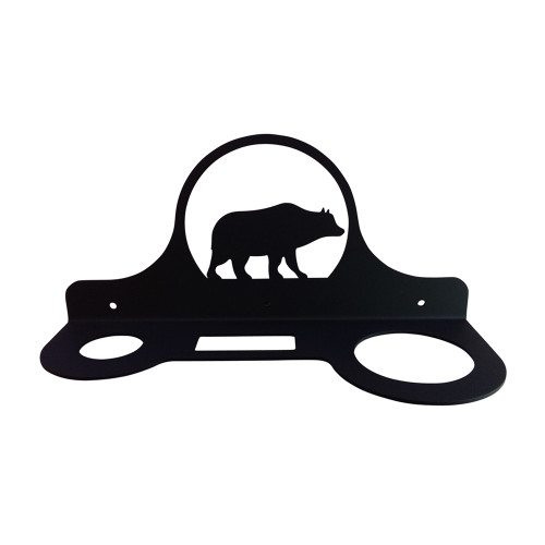 Wrought Iron Bear Hair Dryer Rack