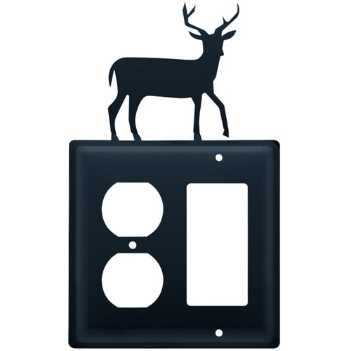 Wrought Iron Deer Single Outlet & GFI Cover