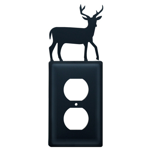 Wrought Iron Deer Single Outlet Cover