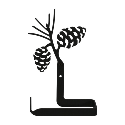Wrought Iron Pinecone Arm Toilet Tissue Holder