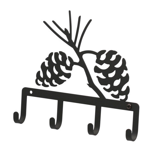 Wrought Iron Pinecone Key Rack