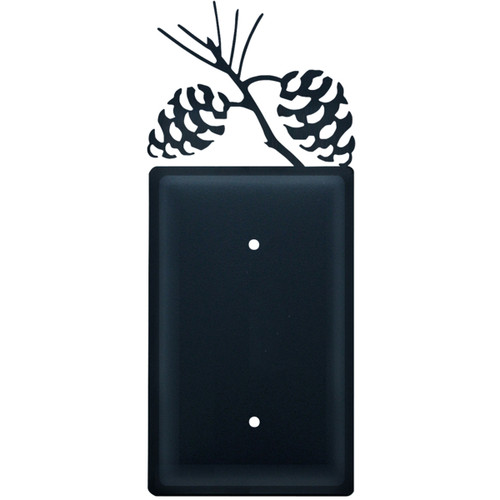 Wrought Iron Pinecone Single Electrical Cover