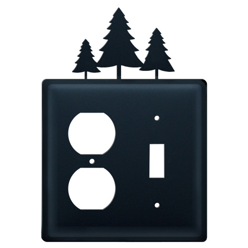 Wrought Iron Pines Single Outlet and Switch Cover