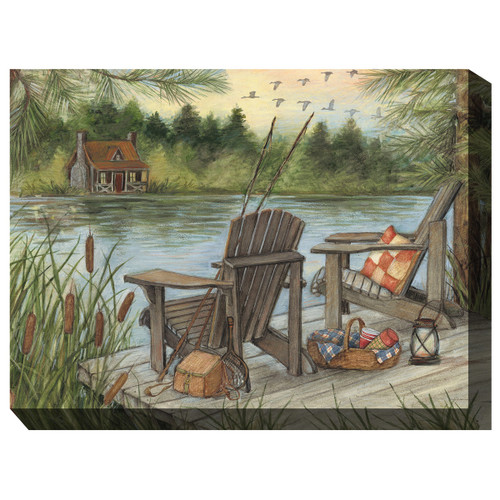 Lazing at the Lake Outdoor Wall Art