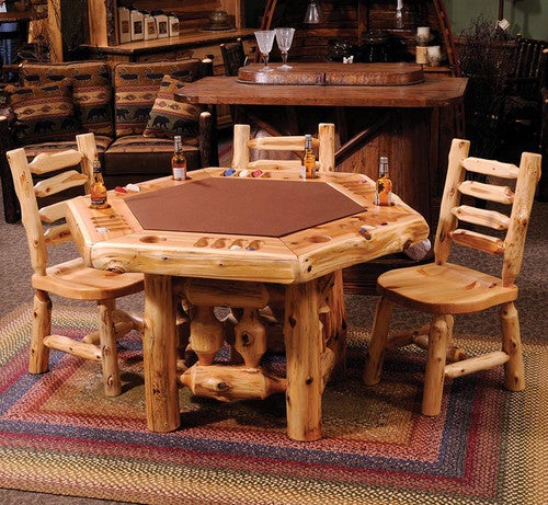 Cedar Log Game Furniture