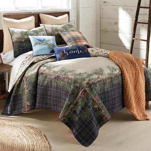 Pinecone Lodge Quilt Bedding Collection