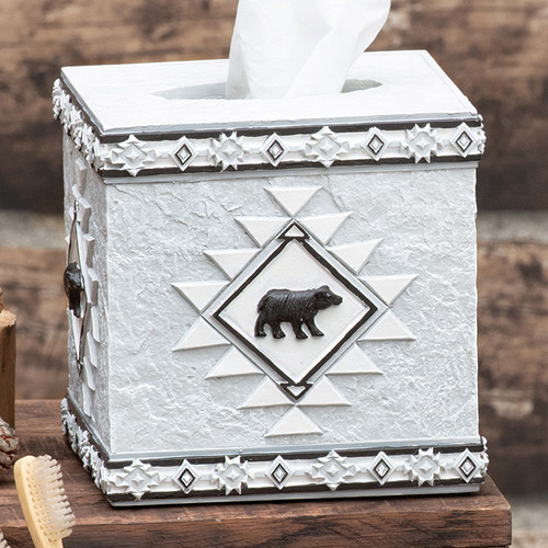 Stone Mountain Bear Tissue Box