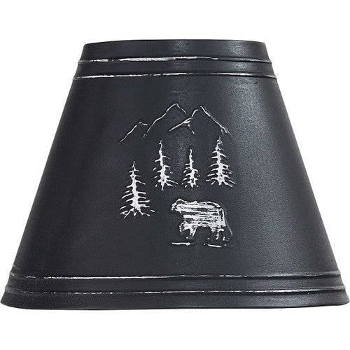 Black Bear Metal Lamp Shade - 10 Inch