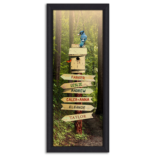 Forest Path Personalized Framed Canvas