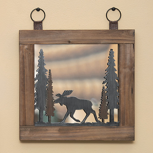 Woodland Moose Mirror