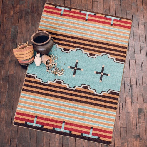 Big Chief Turquoise Rug Collection