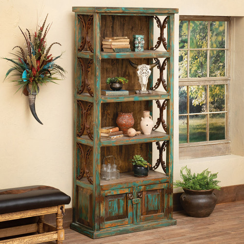 Santa Fe Turquoise Bookshelf