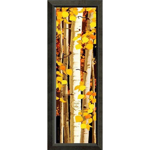 Sunny Aspens Personalized Framed Canvas - 8 x 21