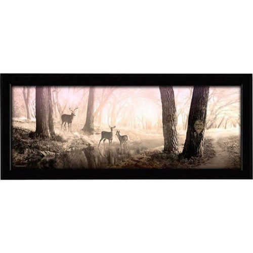 Morning Deer Personalized Framed Canvas