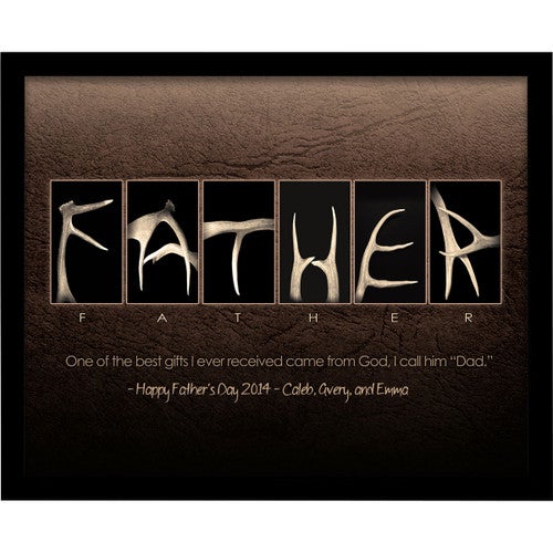Father Personalized Framed Canvas - 25 x 20