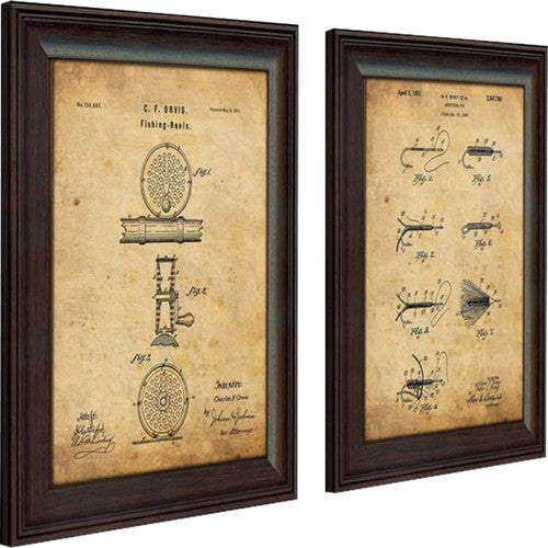 Reels & Lures Patent Art - Set of 2