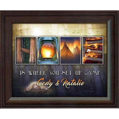 Camping Home Personalized Framed Print