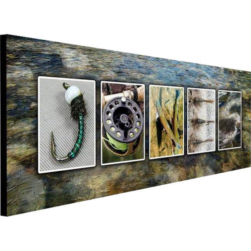 Stream Fishing Personalized Block Mount - 18 x 7
