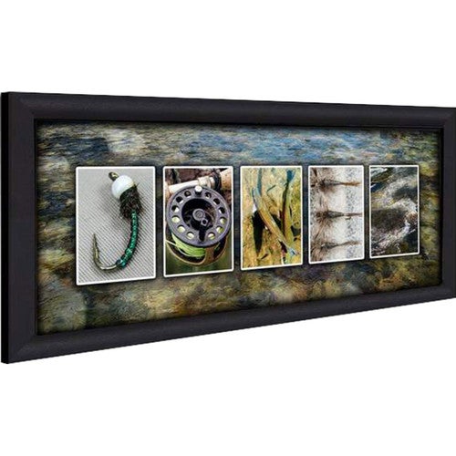 Stream Fishing Personalized Framed Canvas