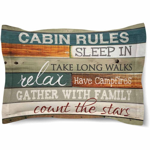 Cabin Getaway Comforter Standard Sham