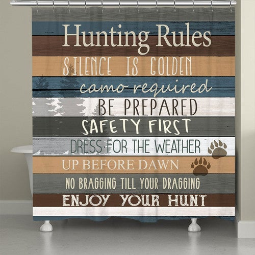 Hunting Advice Shower Curtain