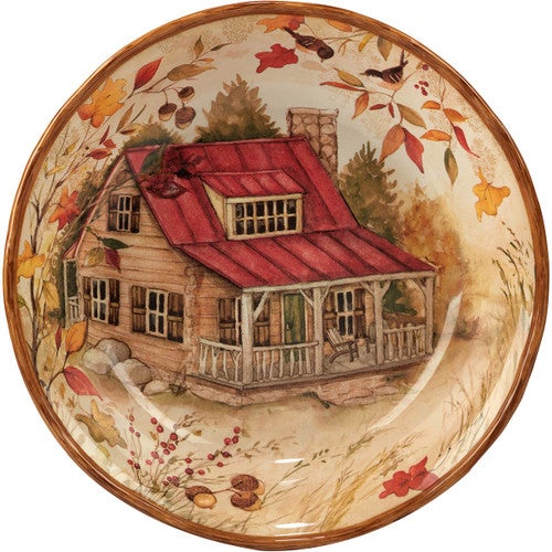 Autumn Wildlife Serving Bowl