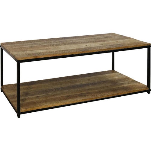 Logger's Mango Wood & Iron Coffee Table
