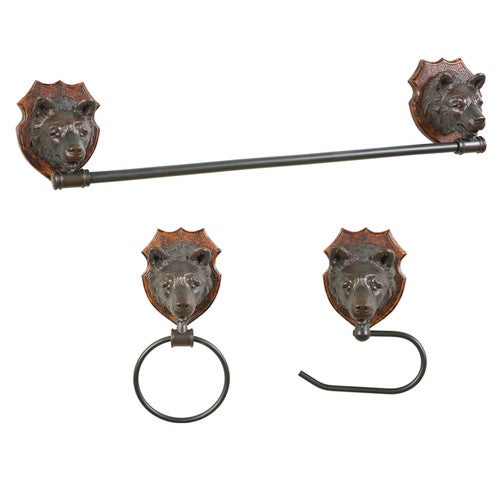 Bear Head Bath Hardware