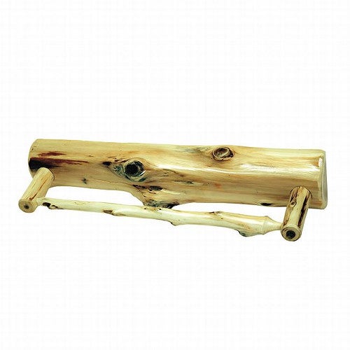 Cedar Log Towel Bar