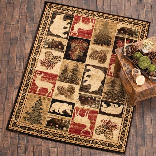 Bear & Deer Pass Rug - 2 x 8