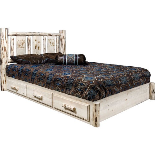 Frontier Platform Beds w/Storage& Animal Designs